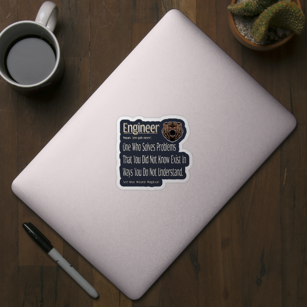Funny Engineer Definition Awesome Engineering Gift For Bear Lovers by Inspireshirt